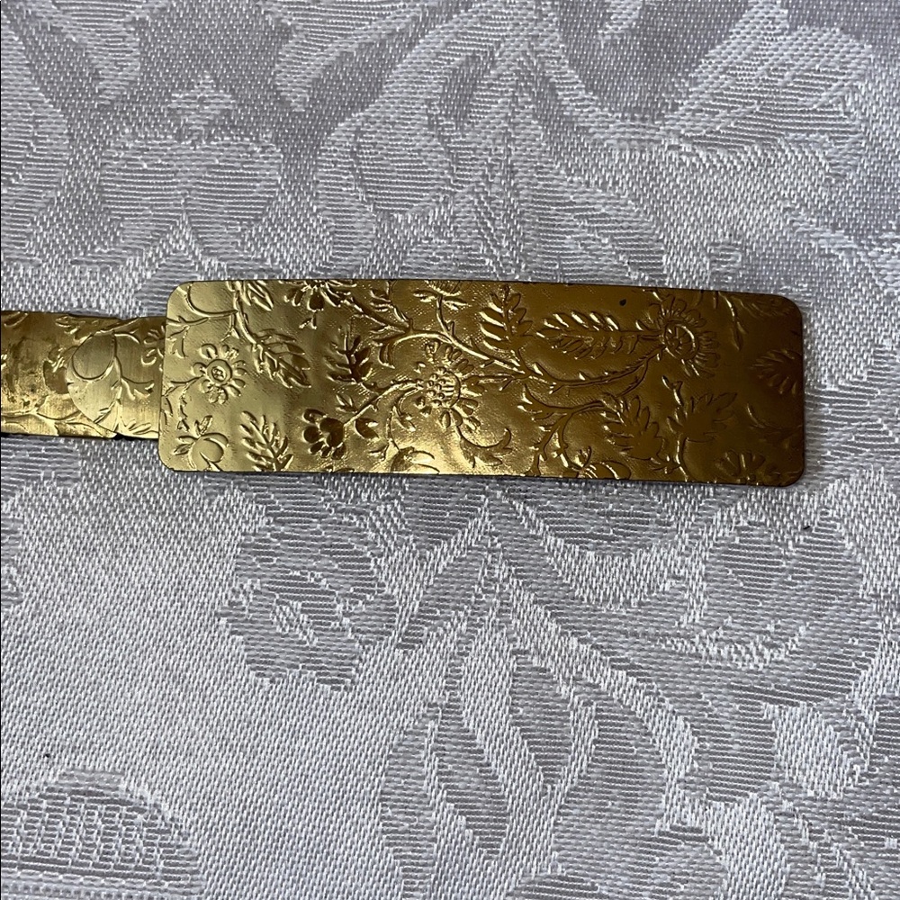 Vintage 1960’s Gold & Black Decorative Belt - Picture 2 of 3